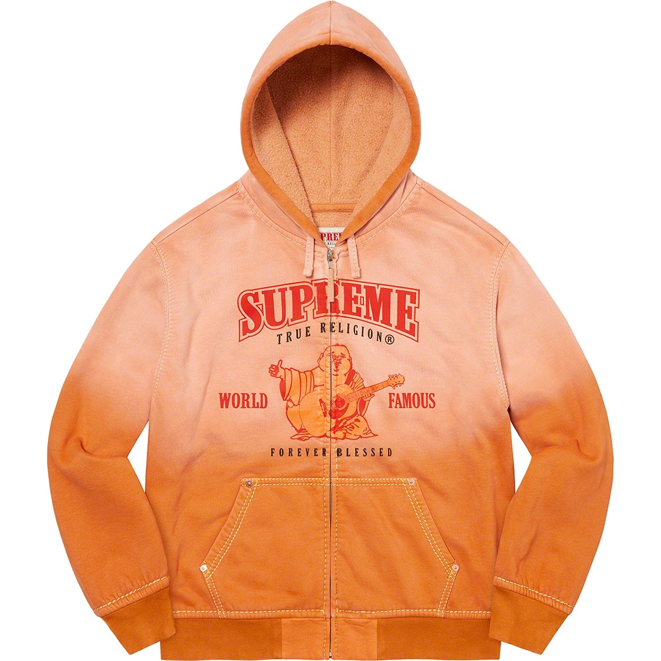 Supreme®/True Religion® Zip Up Hooded Sweatshirt view 4